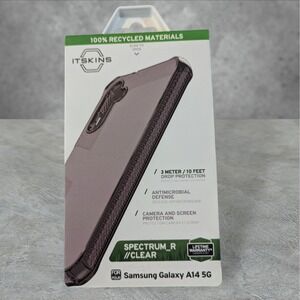 Itskins Spectrum_R  Clear Case for Samsung Galaxy‎ A14 5G - Smoke Gray T8
